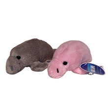Load image into Gallery viewer, SEA LIFE Dugong Plush Magnet Grey