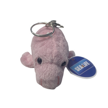 Load image into Gallery viewer, SEA LIFE Dugong Plush Keyring Pink