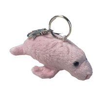 Load image into Gallery viewer, SEA LIFE Dugong Plush Keyring Pink