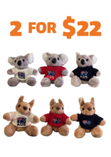 Load image into Gallery viewer, Assorted Koala/Kangaroo Plush Keyrings