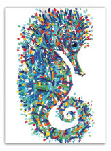 Load image into Gallery viewer, Tracey Keller Seahorse Greeting Card