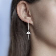 Load image into Gallery viewer, Whale Tail Fluke Thread Earrings