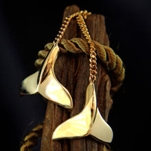 Load image into Gallery viewer, Whale Tail Fluke Thread Earrings