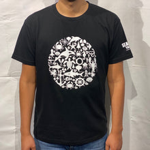 Load image into Gallery viewer, SEA LIFE Trust Montage Unisex t-shirt Black