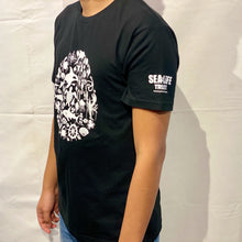 Load image into Gallery viewer, SEA LIFE Trust Montage Unisex t-shirt Black
