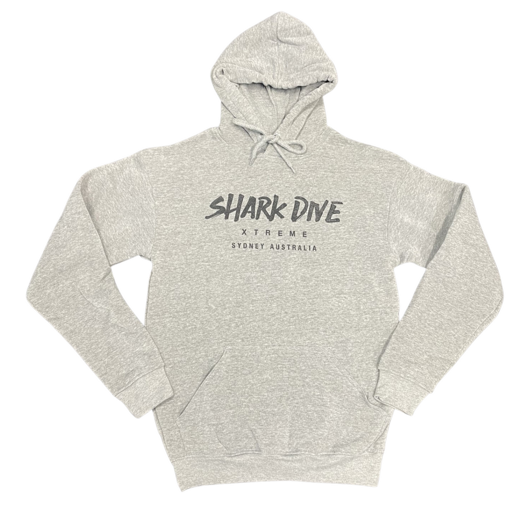 Shark Dive Xtreme Unisex Hoodie Grey