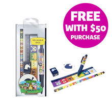 Load image into Gallery viewer, Animal Crossing Villager Squares Stationery Bag
