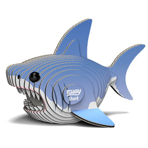 EUGY 3D Cardboard Model Kit Shark