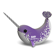 Load image into Gallery viewer, EUGY 3D Cardboard Model Kit Narwhal
