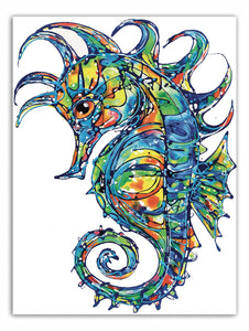 Tracey Keller Ethereal Seahorse Greeting Card
