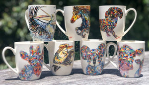 Tracey Keller Animal Mugs