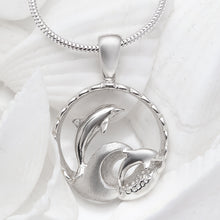 Load image into Gallery viewer, Waverider Dolphin Necklace

