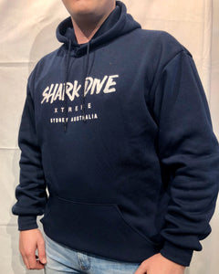 Shark Dive Xtreme Unisex Hoodie Navy