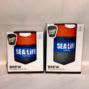SEA LIFE Sydney KeepCup Brew Blue Band, Orange Lid