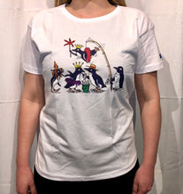 Load image into Gallery viewer, SEA LIFE Sydney Waddle of Penguins Ladies t-shirt White
