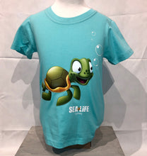 Load image into Gallery viewer, SEA LIFE Sydney Turtle Kids t-shirt Aqua
