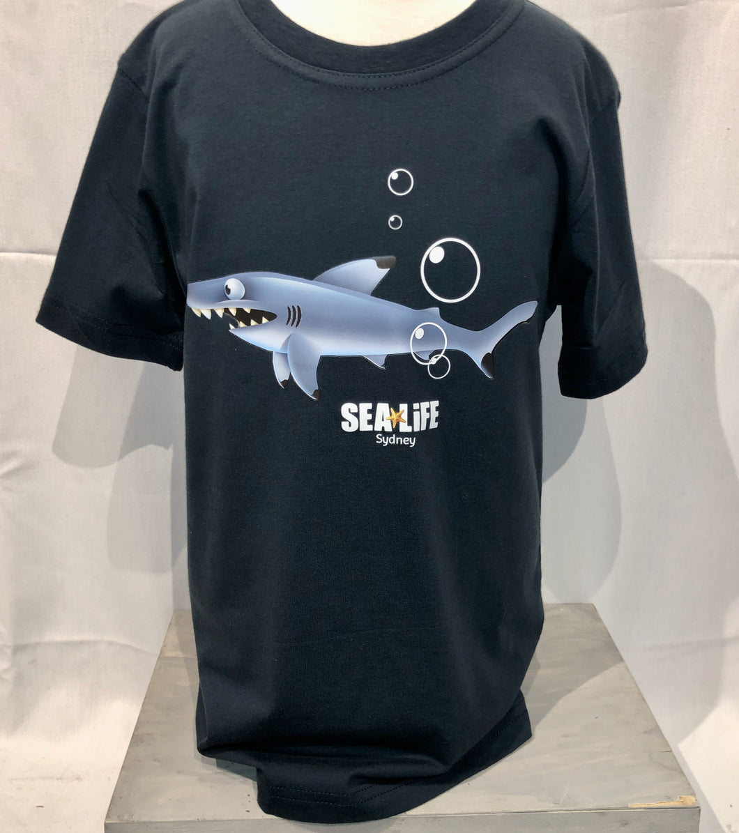 SEA LIFE Sydney Shark Kids t-shirt Charcoal