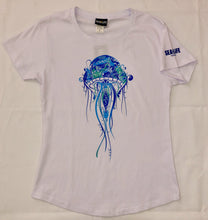 Load image into Gallery viewer, SEA LIFE Sydney Jellyfish Ladies t-shirt White
