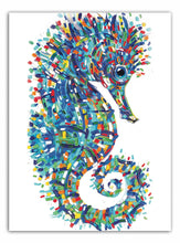 Load image into Gallery viewer, Tracey Keller Seahorse Greeting Card
