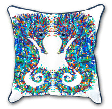 Load image into Gallery viewer, Tracey Keller Seahorses Cushion Cover
