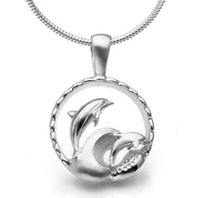 Load image into Gallery viewer, Waverider Dolphin Necklace
