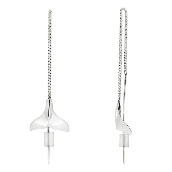 Whale tail deals earrings