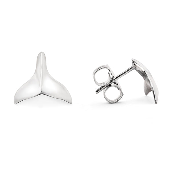 Whale Tail Stud Earrings