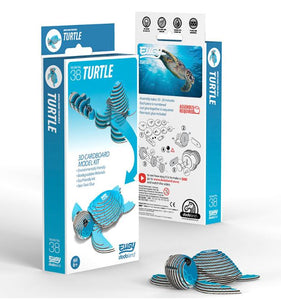 EUGY 3D Cardboard Model Kit Turtle
